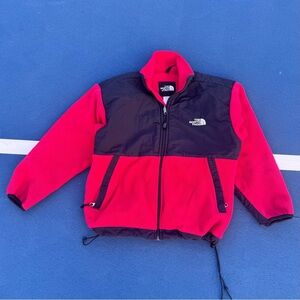 Vintage 1990's The North Face Denali Full Zip Fleece Kids Sweater Size Large